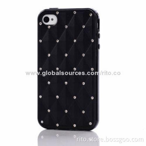 New Crystal-Studded TPU Hard Case for iPhone 4/4s, iPhone 5/5s